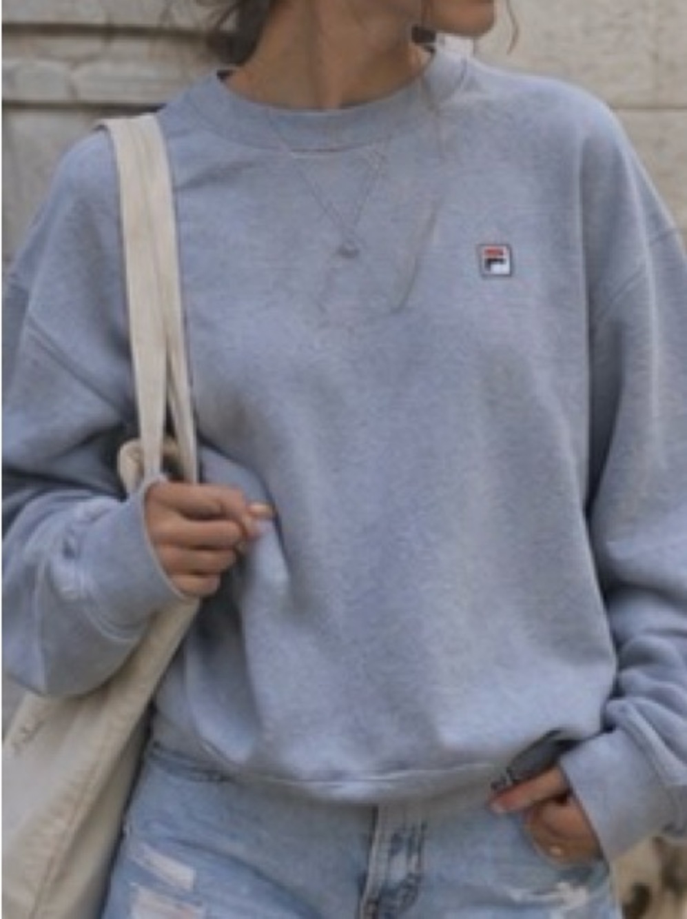 Fila Light Blue Women's Crewneck Sweatshirt
